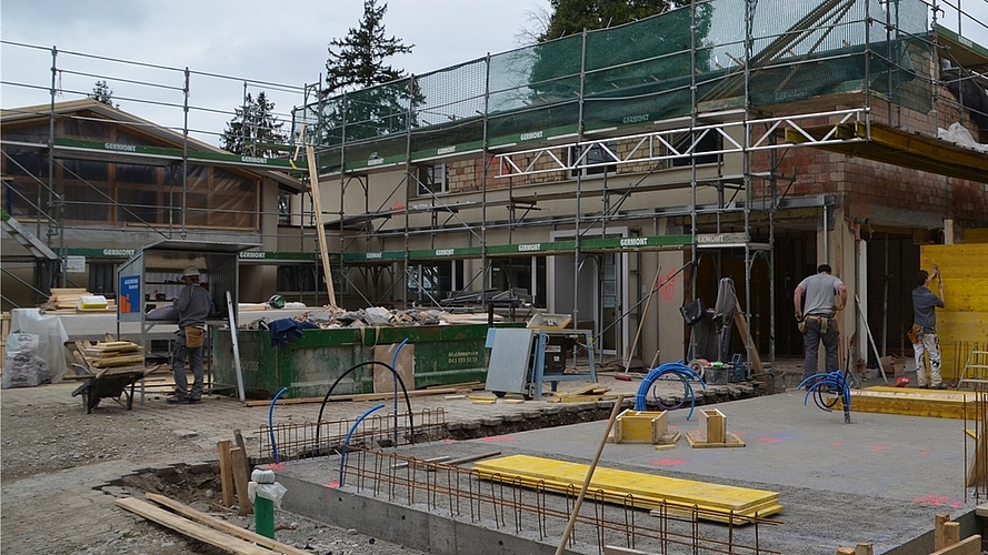 Aktuell laufen die Bauarbeiten am Haus «La Haya».