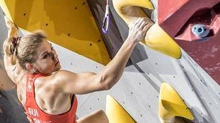 Petra Klingler sorgte mit dem 13. Rang in Innsbruck für ihre bisher beste WM-Platzierung im Leadklettern.<em> (Bild zvg.)</em>