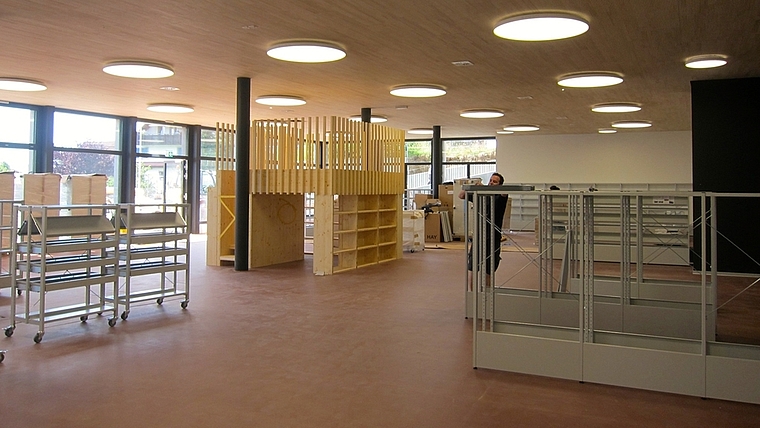 Die neue Bibliothek nimmt Gestalt an. (Bild zvg.)