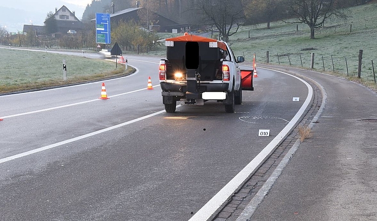 Das Unfallfahrzeug beim Autobahnanschluss Wettswil. (Bild Kapo ZH)