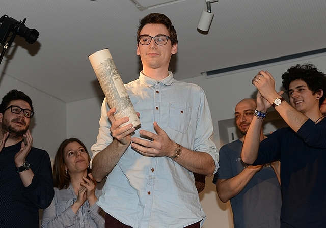Michael Frei gewann die neunte Ausgabe des Poetry Slam. (Bilder Denise Bohnert)