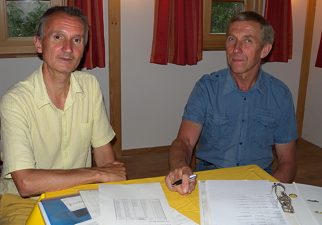 Stellenleiter und Fachpsychologe Dr. Christoph Pally (links) und Paul Leuthold, Präsident des Vereins für Ökumenische Beziehungsberatung Affoltern, kämpfen um die Erhaltung des umfassenden Beratungsangebotes. (Bild Marianne Voss)