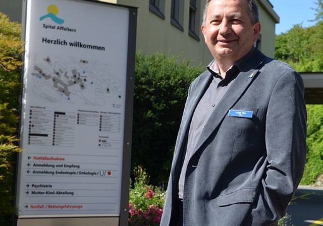 «Wichtig ist, dass die Bevölkerung und die Zuweiser das Spital Affoltern als ‹unser Spital› wertschätzen», sagt Spitaldirektor Lukas Rist. (Bild Thomas Stöckli)