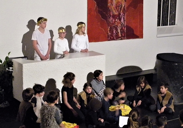 «Wached uf, schlafed nöd!» Die Engel bringen den Hirten die Botschaft von der Geburt Jesu. <em>(Bild Marianne Voss)</em>