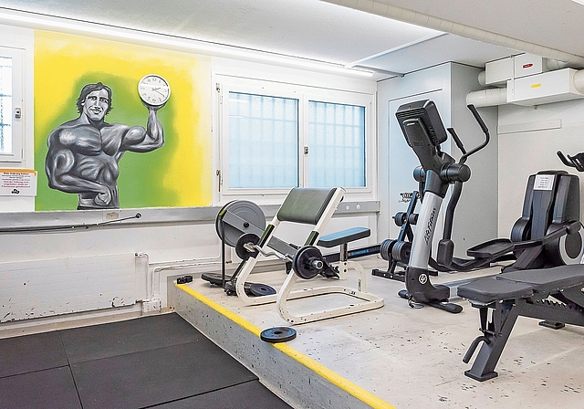 In vielerlei Hinsicht wichtig für die Inhaftierten: der Trainings-/Fitnessraum.