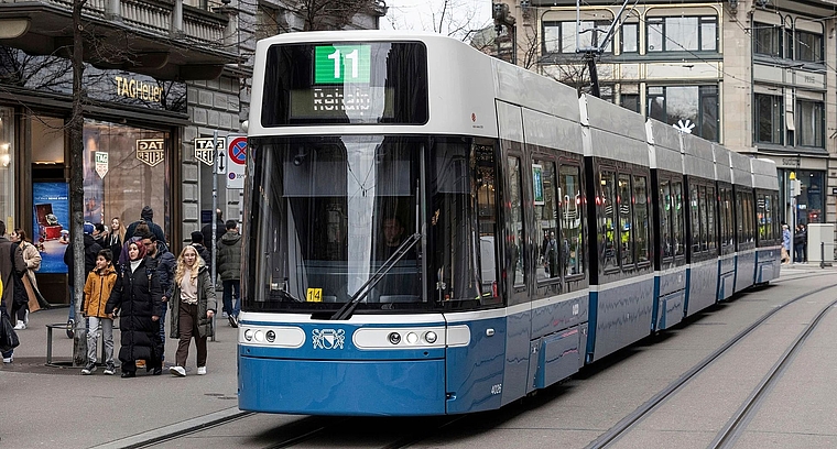 Neu fährt in der Stadt Zürich ab dem 14. Dezember nicht mehr Tram 11, sondern Tram 4 via Spitälerquartier Lengg/Haltestelle Balgrist nach Rehalp. (Bild Severin Bigler)