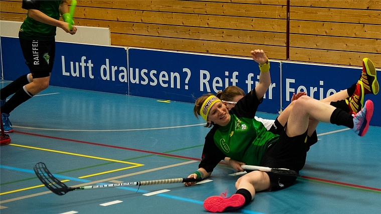 Nach dem ersten Finalspiel in Rücklage: Floorball Albis. <em>(Bild zvg.)</em>