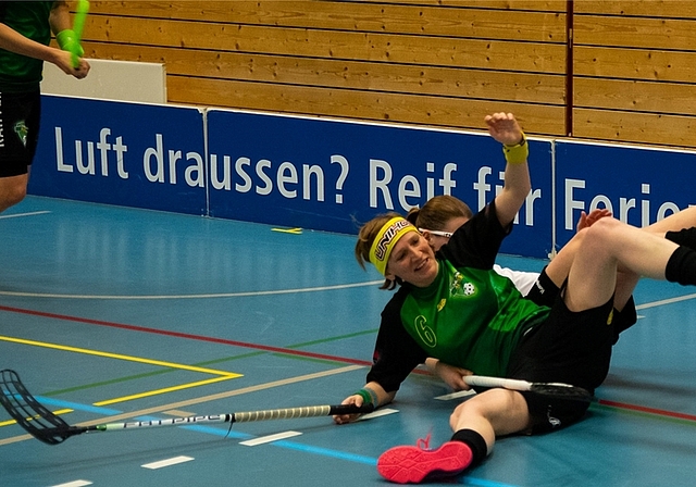 Nach dem ersten Finalspiel in Rücklage: Floorball Albis. <em>(Bild zvg.)</em>