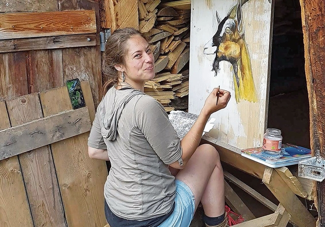 Fabienne Grimbühler, Malerin. (Bilder zvg)