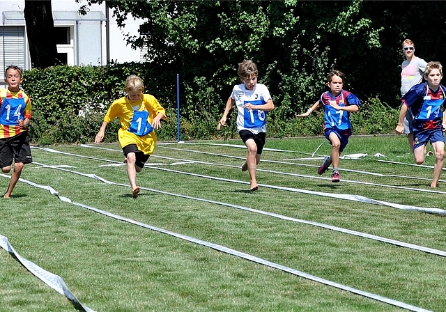 Finallauf der Knaben des Jahrgangs 2003. (Bild Maja Loder)