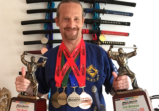 Ottenbacher Michael Leiser räumte ab an der Kampfkunst-Mulimpia in Korea. (Bild zvg.)