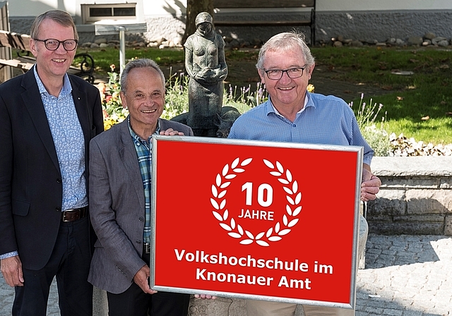 Von links: Urs Bregenzer, Otto Wildi und Ruedi Wegmann. (Bild zvg.)