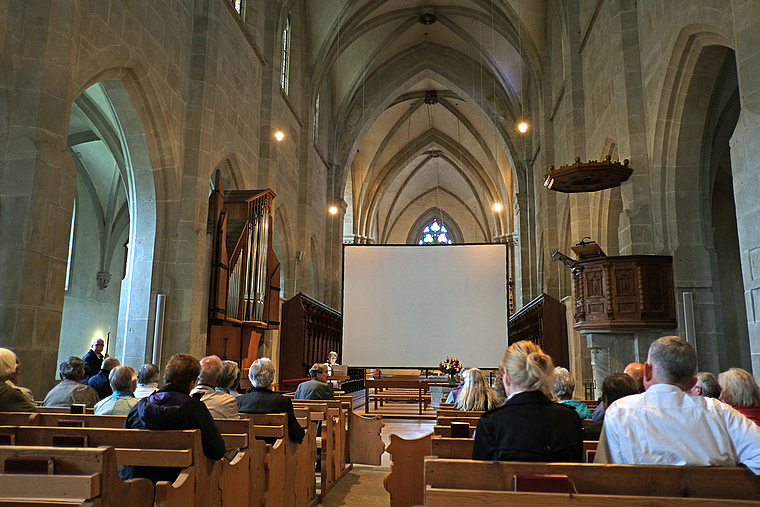 Die reformierte Kirchgemeindeversammlung fand in der altehrwürdigen Kirche in Kappel statt. (Bild Martin Platter)
