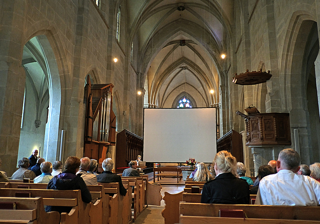 Die reformierte Kirchgemeindeversammlung fand in der altehrwürdigen Kirche in Kappel statt. (Bild Martin Platter)