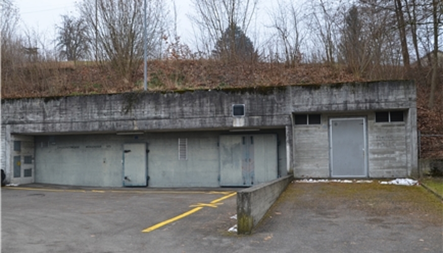Gebaut 1973: Zivilschutzanlage Mühlehoger in Ottenbach.
