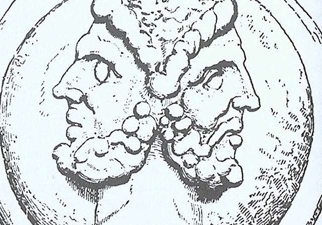 Die kleinste römische Münze zeigt den Ianuskopf, der dazu anregt, sich nach hinten und vorn Gedanken zu machen. (Bild zvg.)
