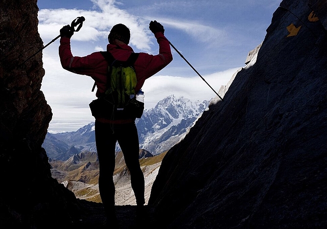 Am Tor des Géants sind die Athleten weitgehend auf sich alleine gestellt.
