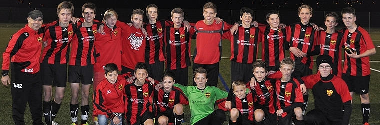 10 Spiele, 28 Punkte, 55:11 Tore: Aufstieg der C-Junioren in die Coca-Cola-League. (Bild Kaspar Köchli)