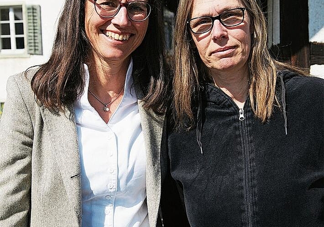 Zwei Frauen mit den Bestresultaten bei der Gemeinderatswahl: Arianne Moser mit 814 und Christina Kappeler mit 759 Stimmen. (Bild Urs E. Kneubühl)