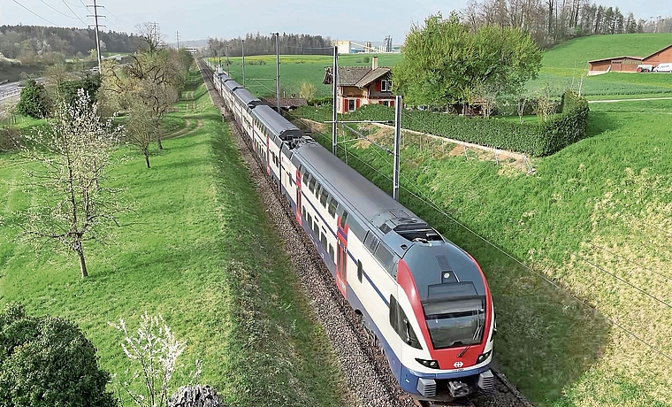 Die S5 auf dem Weg nach Mettmenstetten. (Archivbild Dominik Stierli)