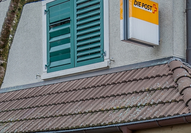 Die Poststelle in Hausen schliesst am 20. Mai endgültig. (Bild Salomon Schneider)
