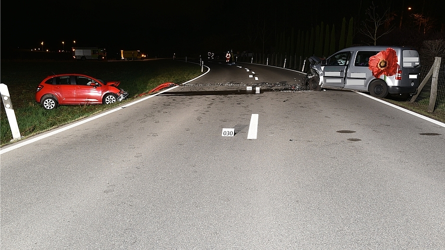 Die Unfallstelle bei Bonstetten.