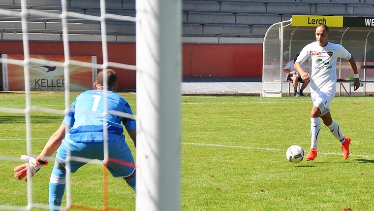 Nikola Marjanovic (hier im Spiel gegen Winterthur) erzielte mit einem wuchtigen Schuss WBs Siegtreffer. <em>(Bild kakö)</em>