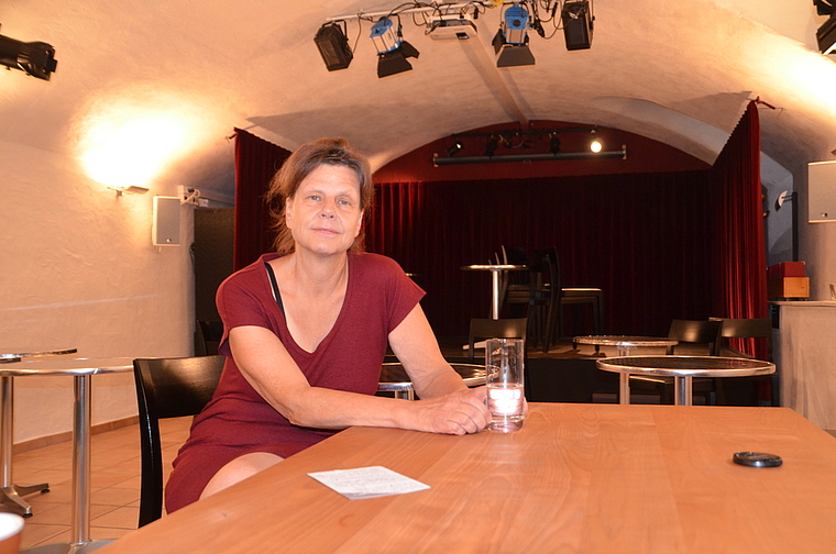 Geschäftsführerin Isabelle Schaetti im - weiterhin leeren - Kulturkeller 