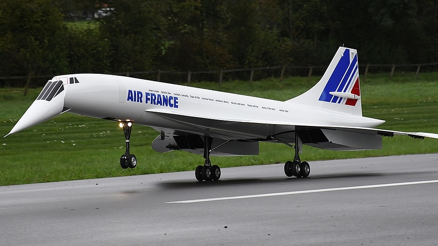 Ein Star des Flugtags hebt ab: die Concorde.<em> (Bilder Werner Schneiter)</em>
