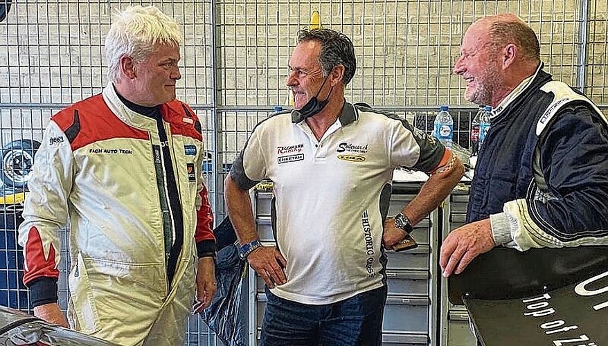 Toni Seiler, flankiert von Peter Joos (links) und Alfred Moser. (Bilder zvg.)