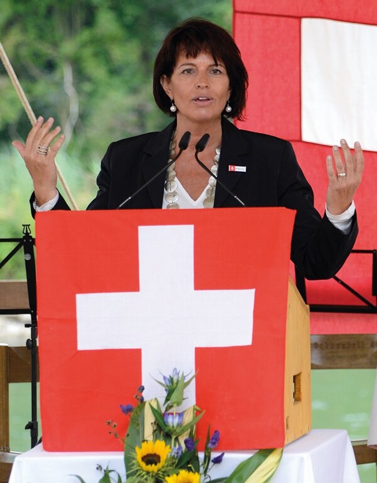 Doris Leuthard plädiert für Eigenverantwortung und Solidarität zwischen den Bevölkerungsgruppen. (Bild Erika Schmid)