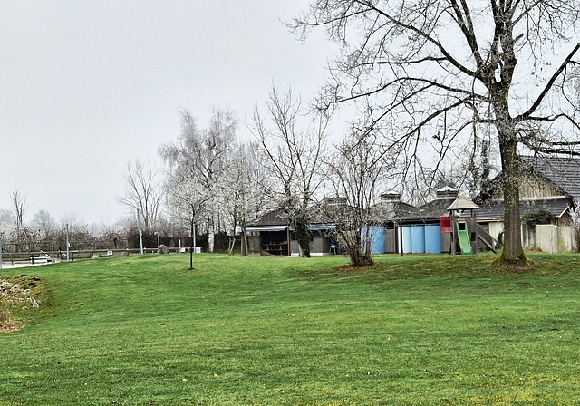 Winterstille im Naturbad: Seine Zukunft ist ungewiss.