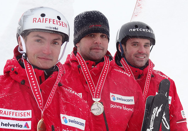Schweizer Meister wurde Renato Ulrich vor den Mettmenstettern Andreas Isoz und Thomas Lambert (von rechts). (Bild zvg.)