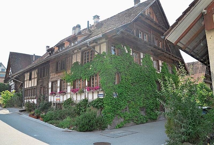 Das historische Dorfzentrum Rifferswil.