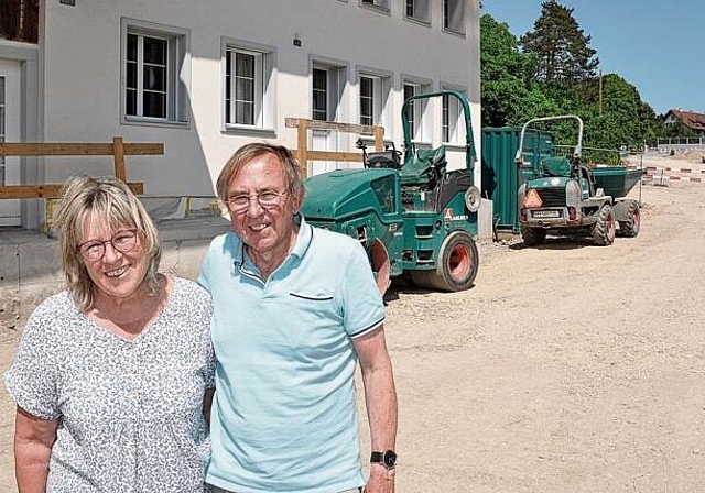 Die Rushhour am Morgen und am Abend hat mehr gestört als der 
         
         
            nachfolgende Baulärm: Maja und Hans Häberling.