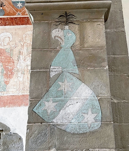 Die 64 globiähnlichen Porträts sind in einer Grabkapelle der Kirche des Klosters Kappel zu finden. (Bild Angela Bernetta)