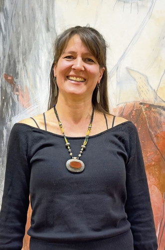 Katrin Zuzáková, Kunstpädagogin und Bildhauerin.