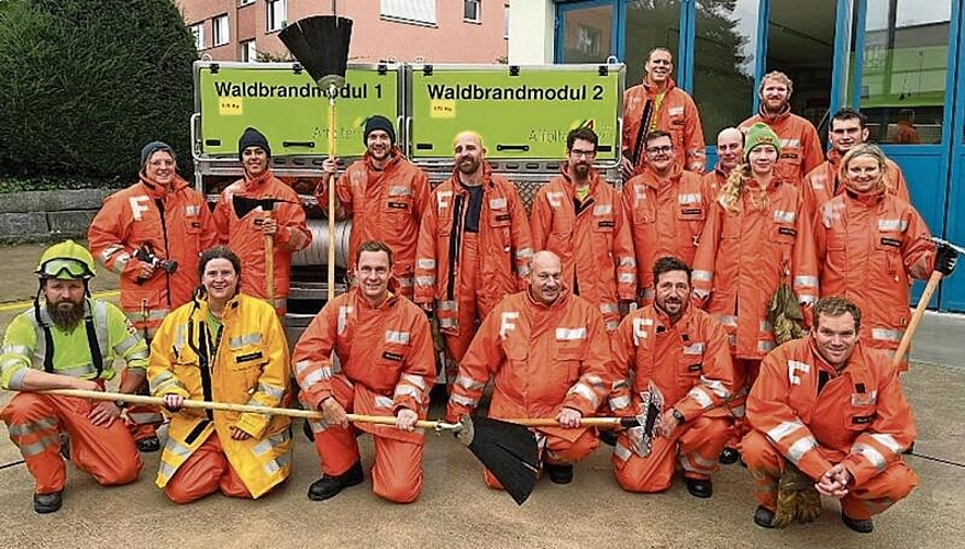 Die Waldbrand-Gruppe der Feuerwehr Affoltern ...