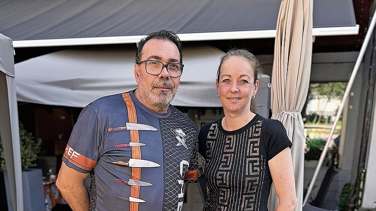 Die Pächter des «Laternenstüblis» in Affoltern, Luciano Ponzo und Katrin Hübner, übernehmen das «Rütli» in Obfelden. (Bild Dominik Stierli)