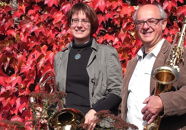 Haben das Projekt Bläserklasse für Erwachsene initiiert: Monika Raschle und Jürgen Röhrig. (Bilder zvg.)