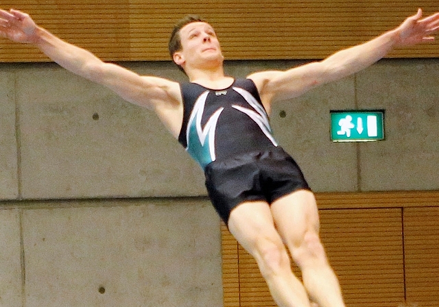 Stefan Meier ist neuer Schweizer Meister am Boden. <em>(Bilder Stephan Strässle)</em>