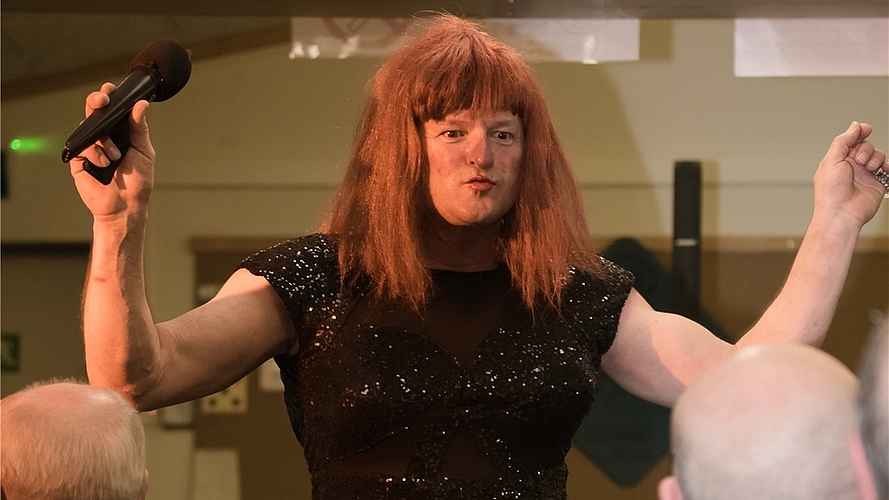 .... und brachte wenig später als Andrea Berg Stimmung.