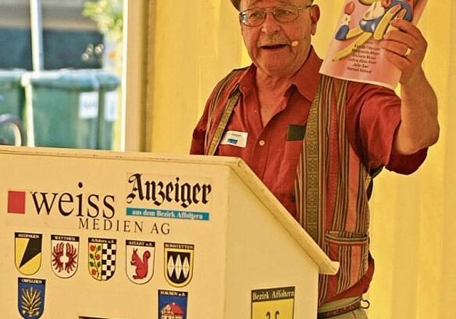 Gab Einblicke in seinen Arbeitsalltag: Gastreferent Urs Habegger. (Bild Salomon Schneider)