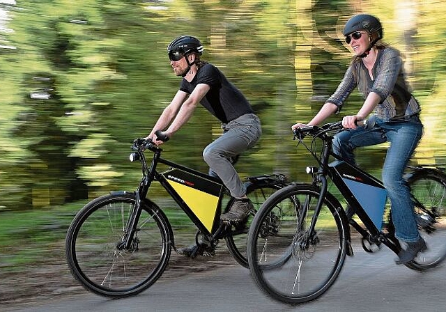 Der wachsenden Beliebtheit des E-Bike-Fahrens mit einer passenden Veloverkehrsinfrastruktur Rechnung tragen. (Bild Martin Platter)