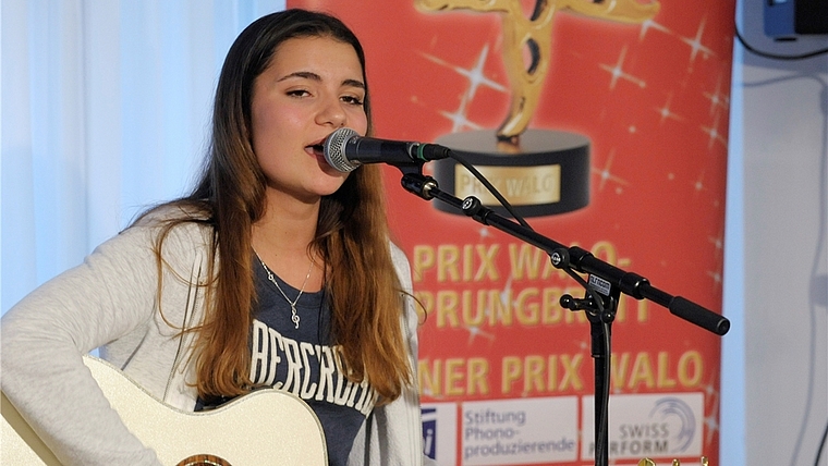 Tamara Pérez aus Hedingen bei ihrem Auftritt am Finale des Kleinen Prix Walo. (Bild zvg.)