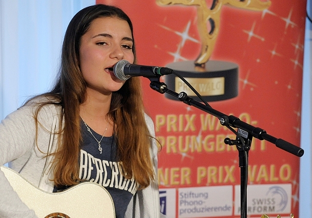 Tamara Pérez aus Hedingen bei ihrem Auftritt am Finale des Kleinen Prix Walo. (Bild zvg.)