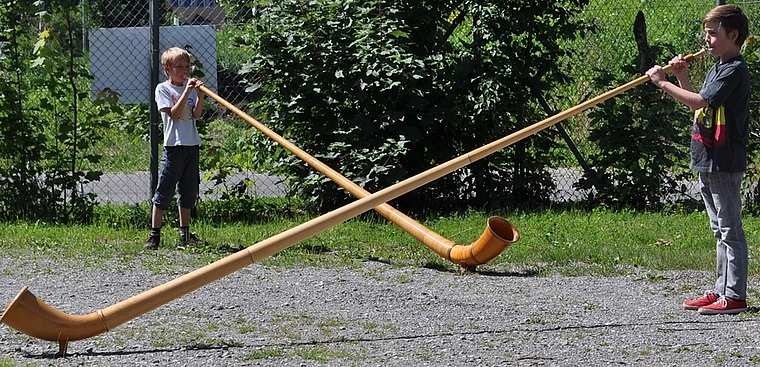 Ein «Exot» unter den Ferienplausch-Kursen: «Alphorn total». (Archivbild)