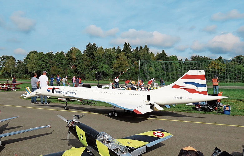 Die «Concorde» von Otto Widlroither zog besonders viele Blicke auf sich. (Bilder Marcus Weiss) Die «Concorde» von Otto Widlroither zog besonders viele Blicke auf sich. (Bilder Marcus Weiss)