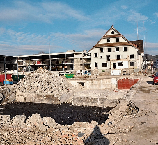 Der Abbruch der OVA-Gebäude im Februar 2011. (Bild Archivbild -ter.) Der Abbruch der OVA-Gebäude im Februar 2011. (Bild Archivbild -ter.)