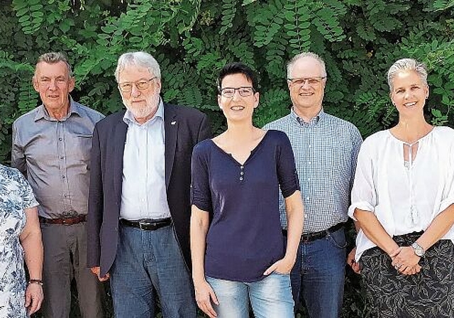 Der Verwaltungsrat des Sozialdienstes Bezirk Affoltern. Von links: Rico Roth, Ursula Junker, Georges Köpfli, Bertram Thurnherr, Isabelle Egger, Christian Bachmann, Gisèle Stoller Laubi und Ronald Alder. (Bild Anita Weber-Egger)